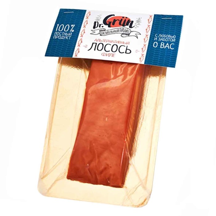 Продукт растительный Dr.Grun Альтернативный лосось 200гр в/у