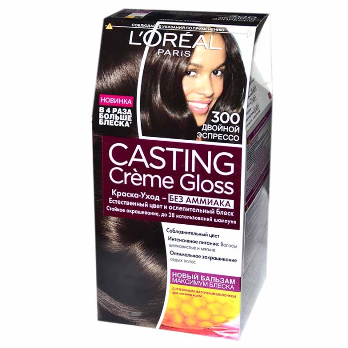 Краска для волос Loreal Casting creme gloss 300 Двойной эспрессо к/у