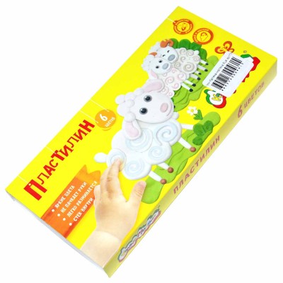 Пластилин Каляка-маляка 6цв артПКМ06 к/у