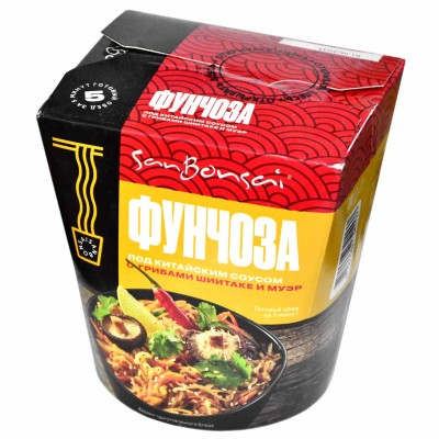 Фунчоза BonsaiSan грибы шитаке и муэр 120гр к/у