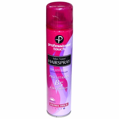 Лак для волос Professional touch Silk protein экстрасильной фиксации 265мл ж/б