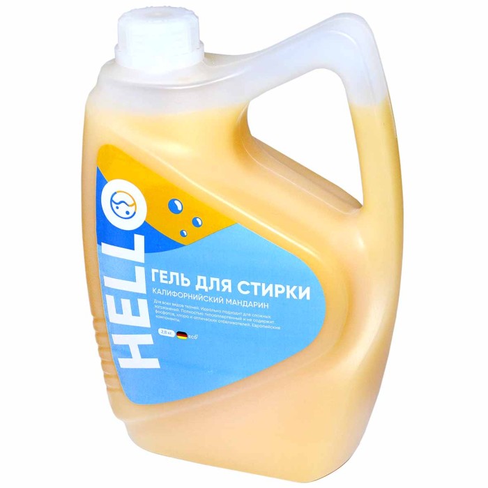 Гель для стирки Hello Универсальный Калифорнийский мандарин 2,8л пэт