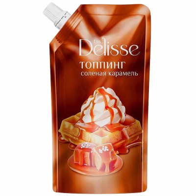 Топпинг Delisse соленая карамель 270гр д/п