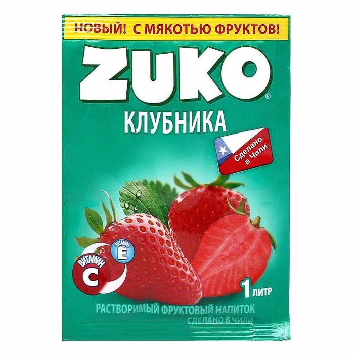 Напиток растворимый Zuko Клубника 25гр м/у