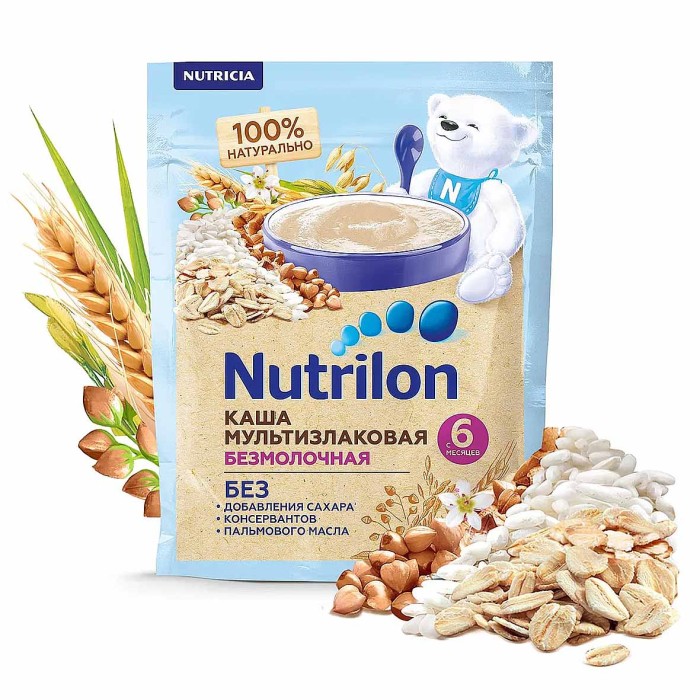 Каша Nutrilon мультизлаковая безмолочная с 6мес 180гр д/п