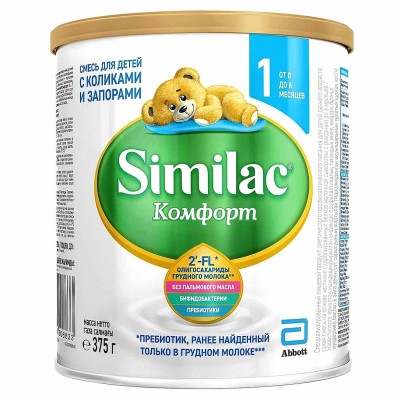 Смесь Similac Комфорт 1 молочная с 0-6мес 375гр ж/б