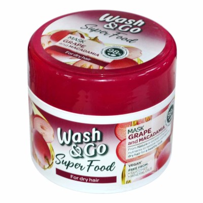 Маска для волос Wash&amp;Go Superfood с виноградом и макадамией 300мл пэт