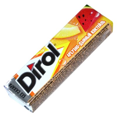 Резинка жевательная Dirol Арбузно-дынный 13.6гр м/у