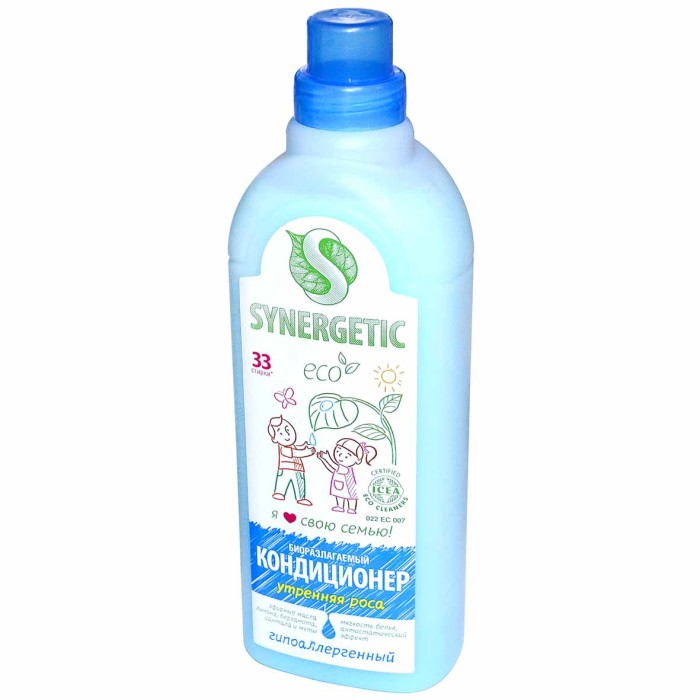 Кондиционер для белья Synergetic Утренняя роса 1л пэт