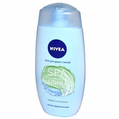 Гель для душа Nivea SPA Глина,имбирь,базилик 250мл пэт
