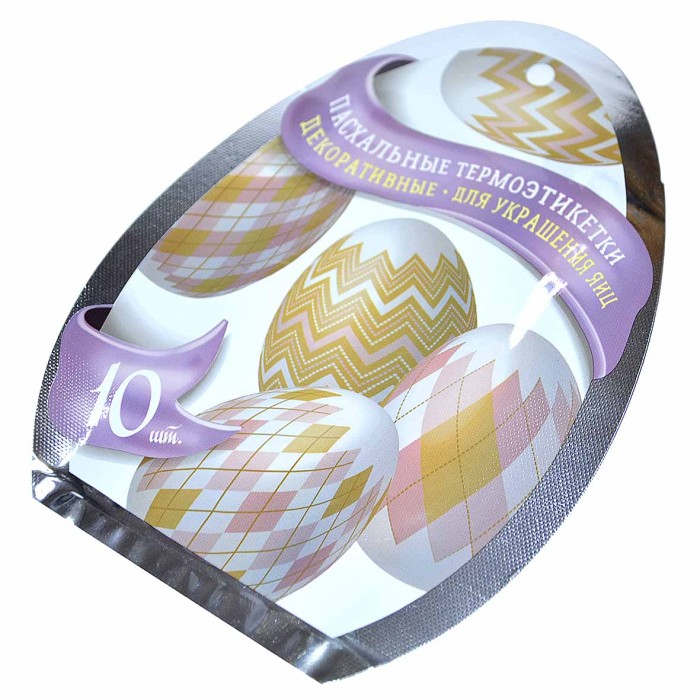 Термоэтикетка Домашняя кухня для украшения яиц 10шт арт40878