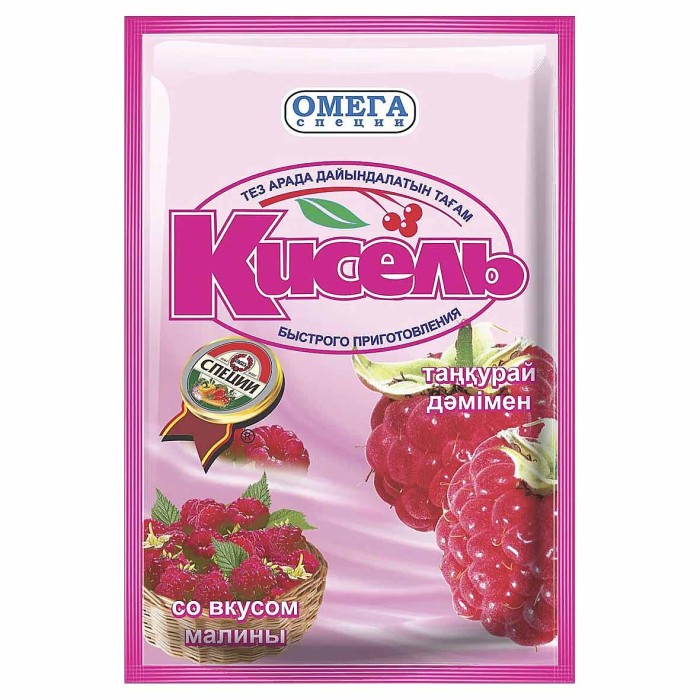 Кисель Омега малина 90гр м/у