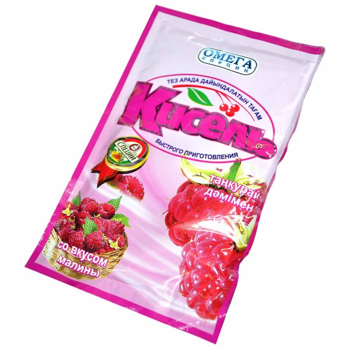 Кисель Омега малина 90гр м/у