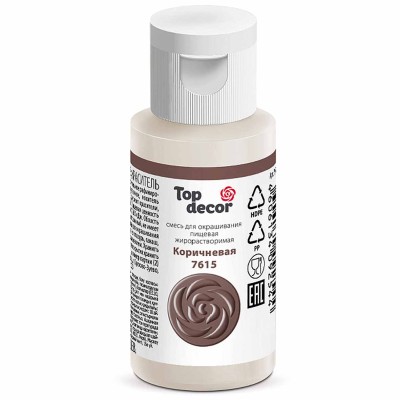 Смесь Top decor  для окрашивания Коричневая 30гр м/у