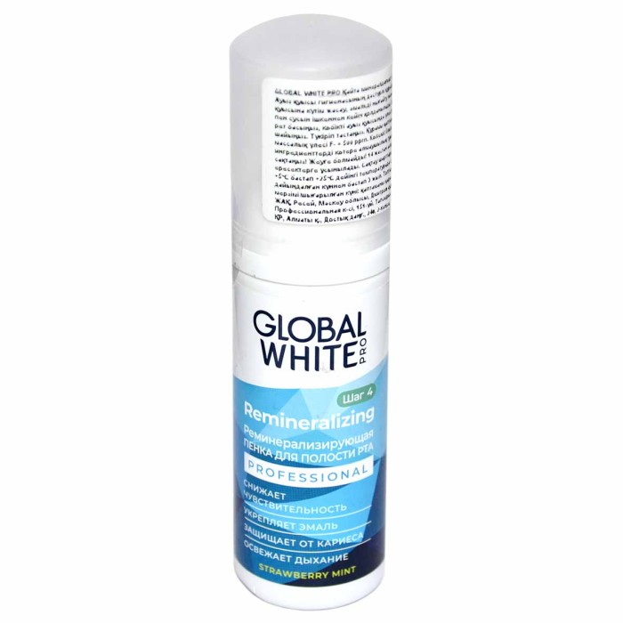 Пенка для полости рта Global White Реминерализирующая 50мл пэт