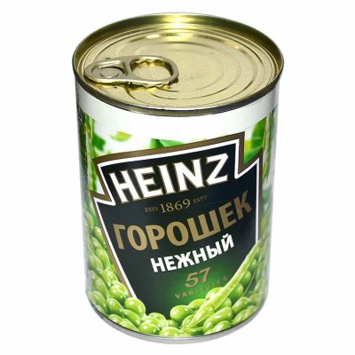 Горошек зеленый Heinz 400гр ж/б