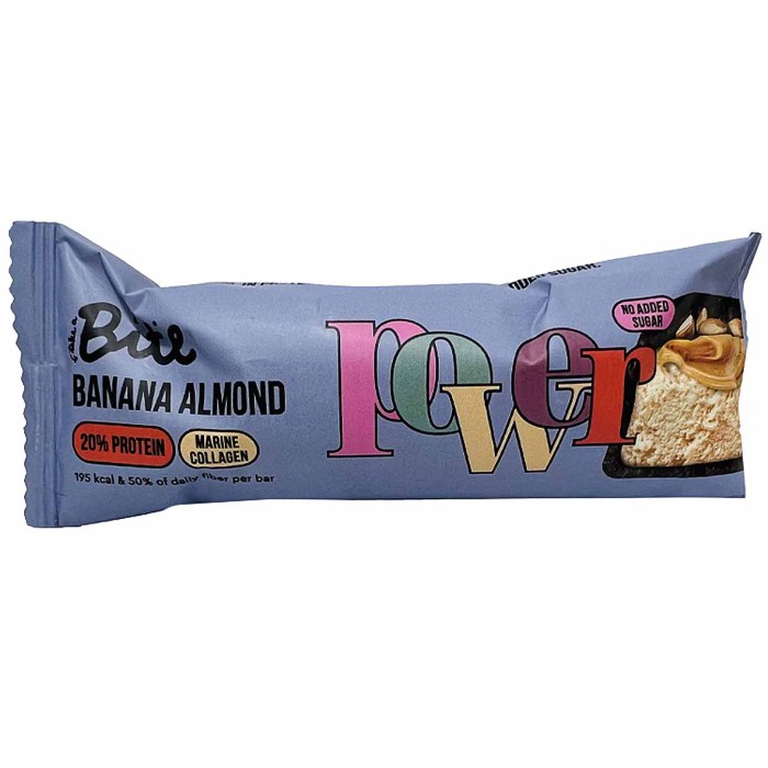 Батончик Bite Power вкус банан-миндаль 50гр м/у