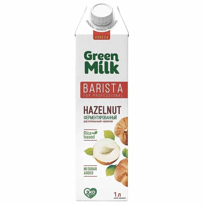 Напиток фундучный Green Milk Barista 1л т/п