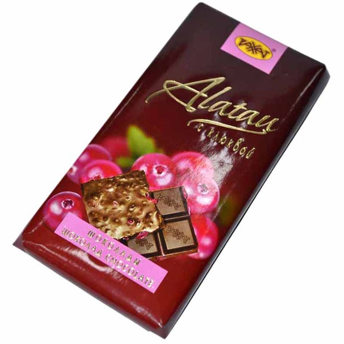 Шоколад Рахат Alatau с клюквой 100гр м/у
