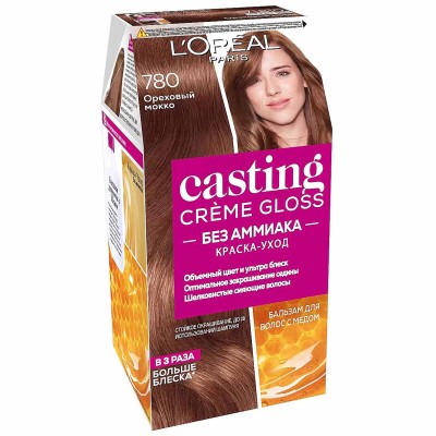 Краска для волос Loreal Casting creme gloss 780 Орех мокко к/у