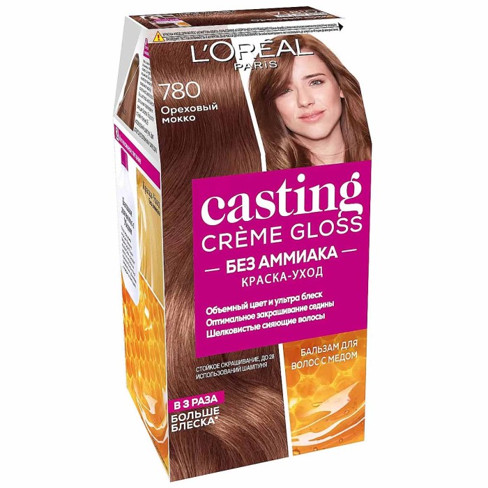 Краска для волос Loreal Casting creme gloss 780 Орех мокко к/у