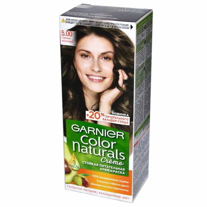 Краска для волос Garnier Color Naturals 5.00 Глубокий шатен к/у