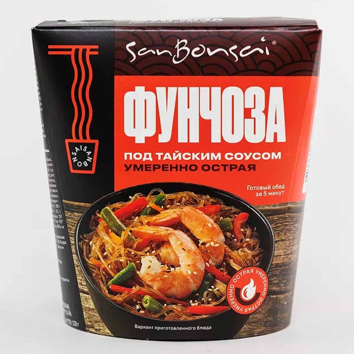 Фунчоза BonsaiSan Тайская умерено острая 120гр к/у