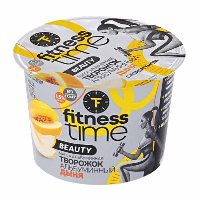 Творожок Fitness time дыня с коллагеном 1,5% 100гр пэт