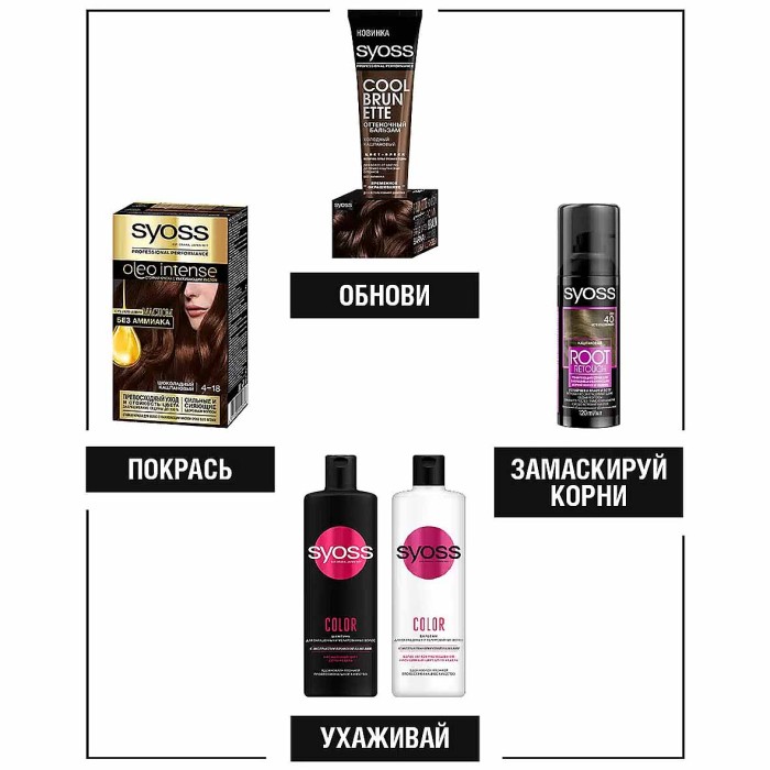 Краска для волос Syoss Oleo Intense 3-82 Красное дерево 110мл к/у