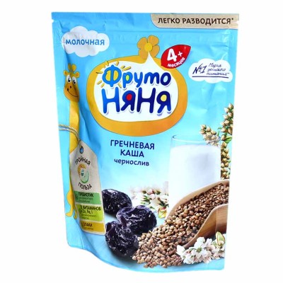 Каша ФрутоНяня гречневая молочная с черносливом с 4мес 200 гр д/п