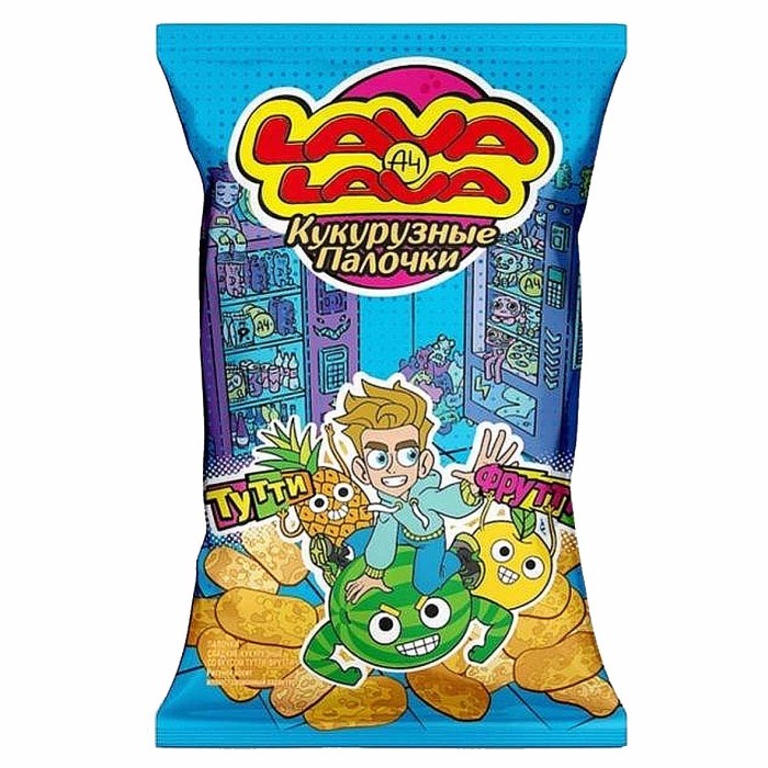 Палочки кукурузные Lava Lava Тутти Фрутти 120гр м/у