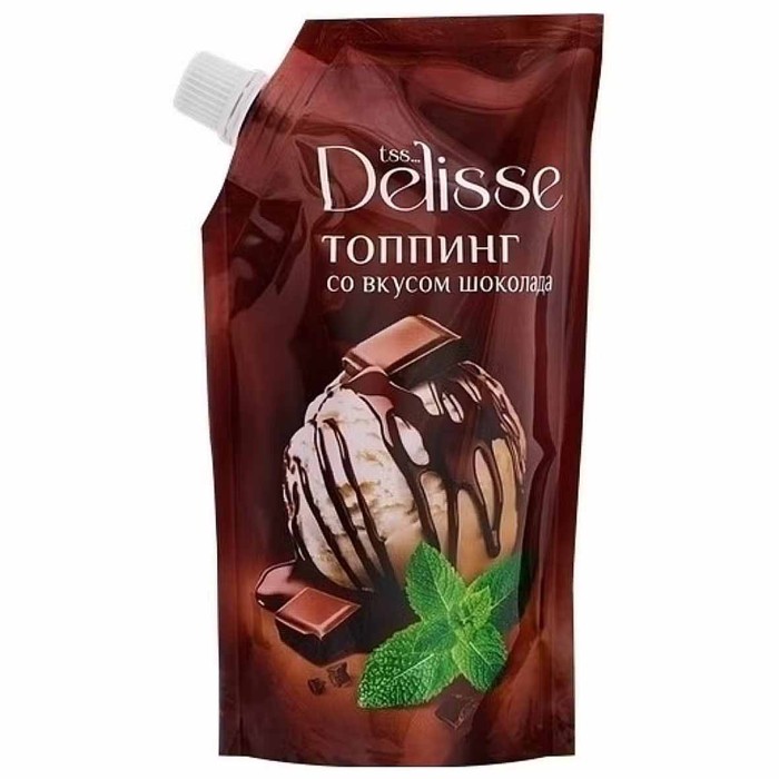 Топпинг Delisse со вкусом шоколада 270гр д/п