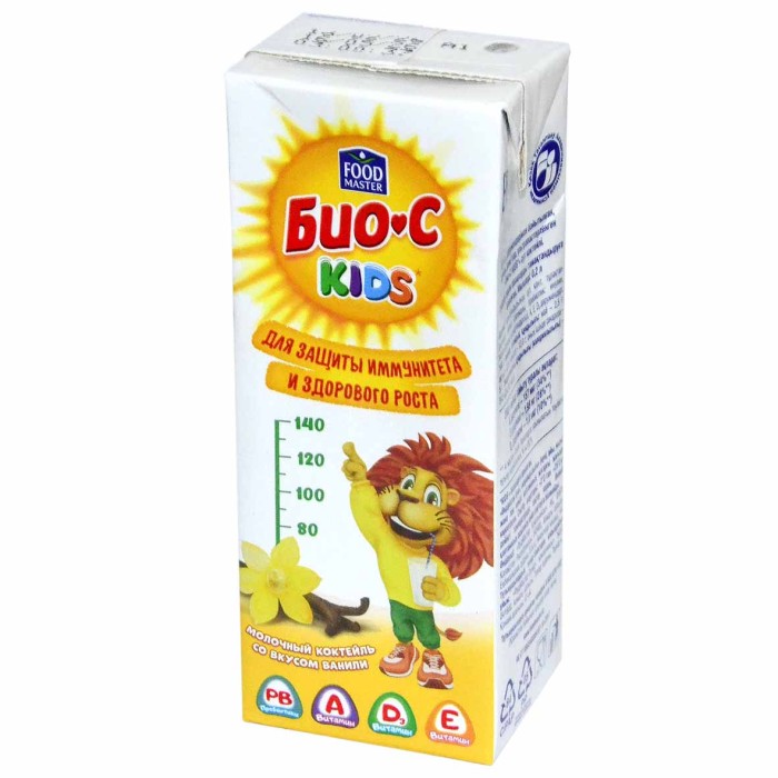 Коктейль молочный Био-С Kids Ваниль 2,5% 0,2л т/п