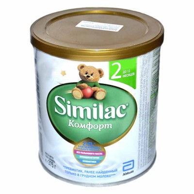 Смесь Similac Комфорт 2 молочная с 6-12мес 375гр ж/б
