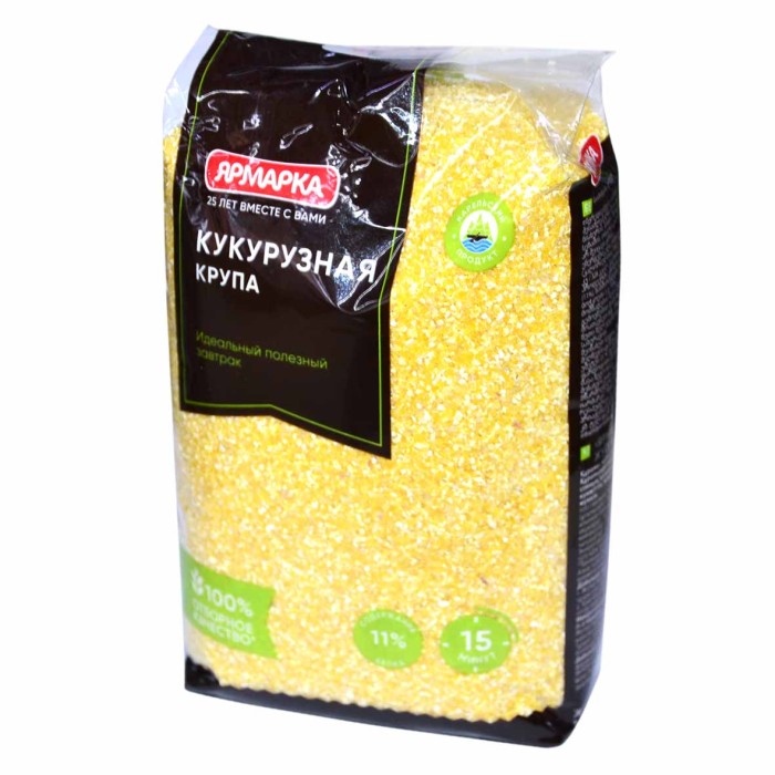 Крупа кукурузная Ярмарка 600гр м/у
