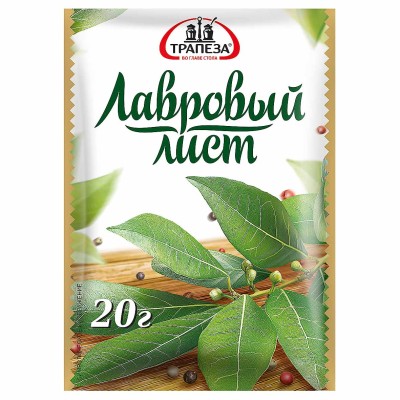 Лист лавровый Трапеза 20гр м/у