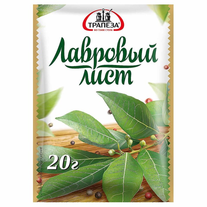 Лист лавровый Трапеза 20гр м/у