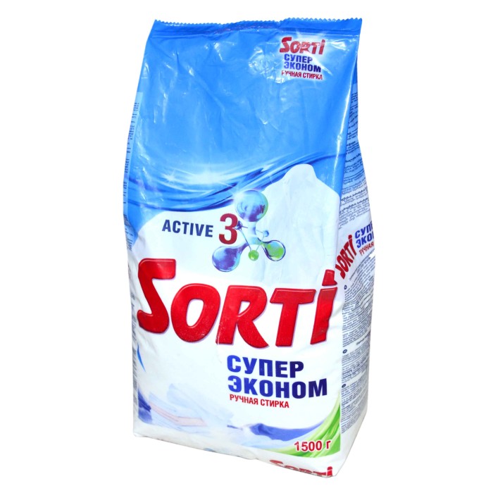 Порошок для стирки Sorti Супер Эконом 1,5кг м/у