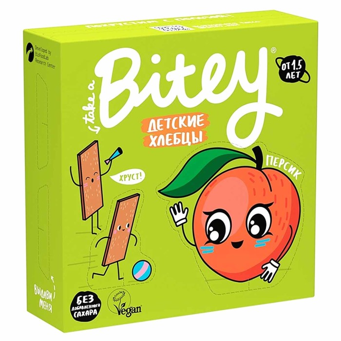 Хлебцы Bitey кукурузно-рисовые персик-морковь 40гр м/у