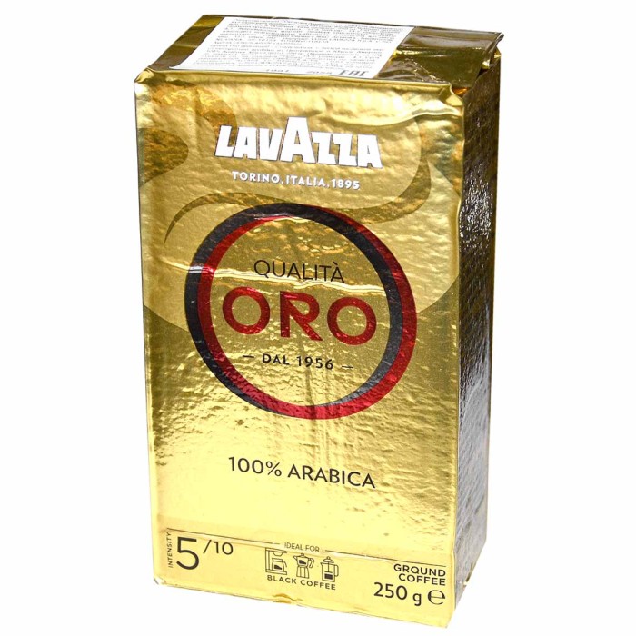 Кофе Lavazza  Qualita ORO молотый 250гр м/у