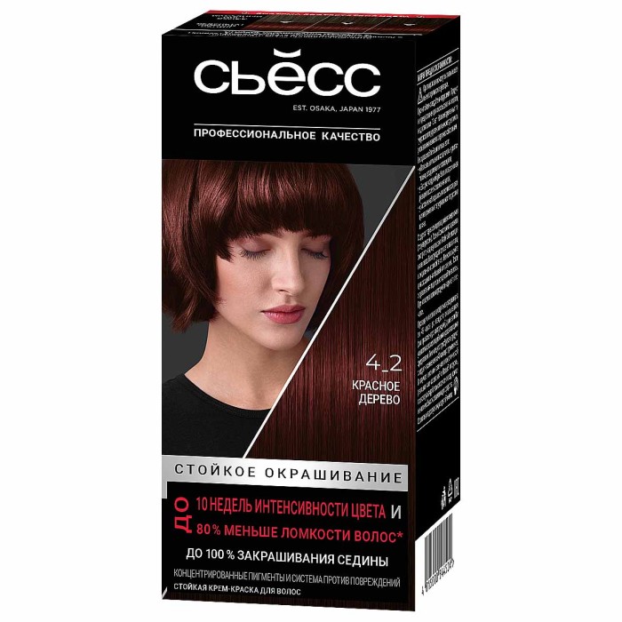 Краска для волос Syoss color 4-2 Красное дерево 110мл к/у