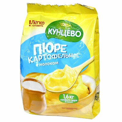 Пюре картофельное Кунцево с молоком 240гр м/у