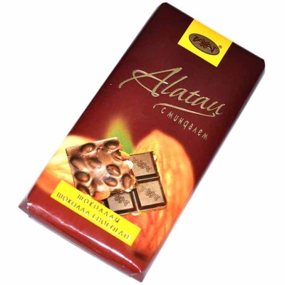 Шоколад Рахат Alatau с миндалем 100гр м/у