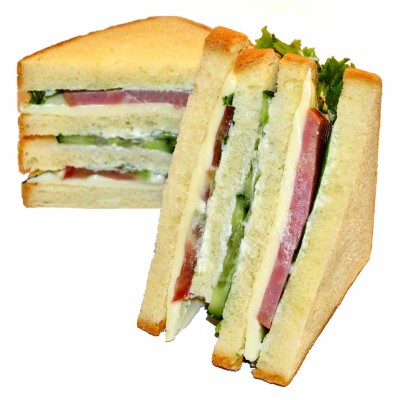 Сэндвич с ветчиной и сыром 1шт