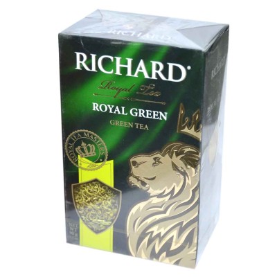 Чай Richard Royal Green зеленый крупнолист 90гр к/у