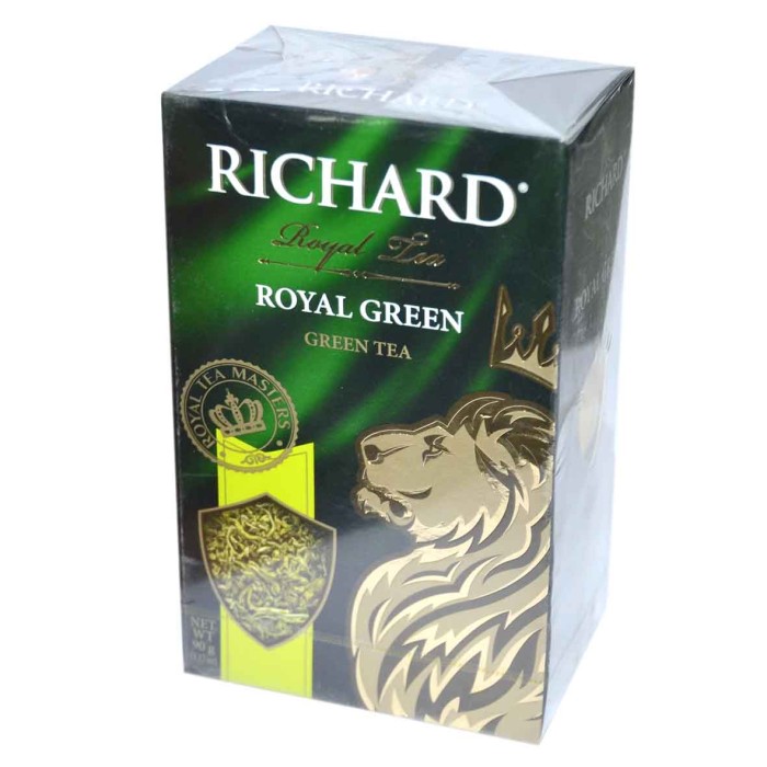 Чай Richard Royal Green зеленый крупнолист 90гр к/у