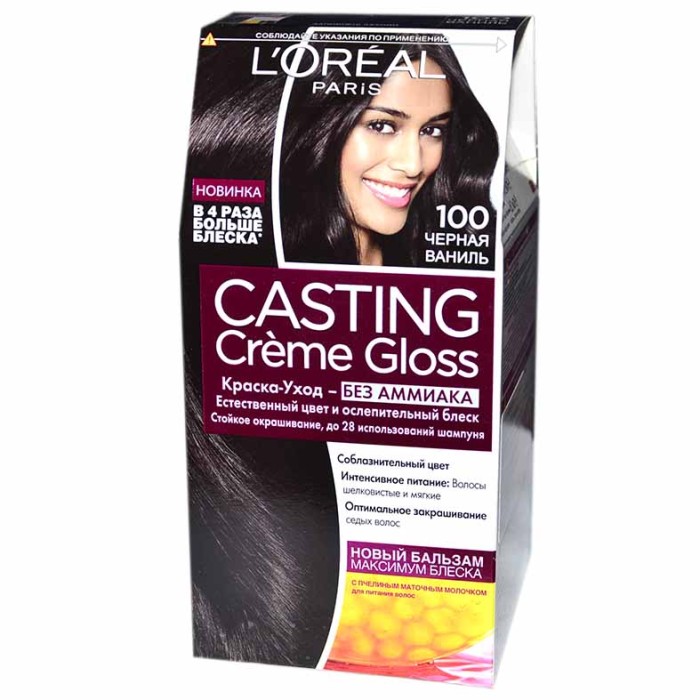 Краска для волос Loreal Casting creme gloss 100 Черный к/у
