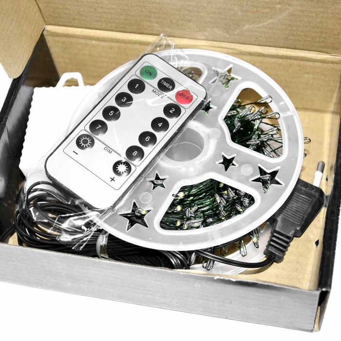 Украшение новогоднее Гирлянда Роса 30м артNO.T600L-1 №1