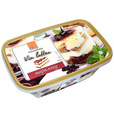 Мороженое Lengerskoe Виа латте Тирамису 500гр брикет