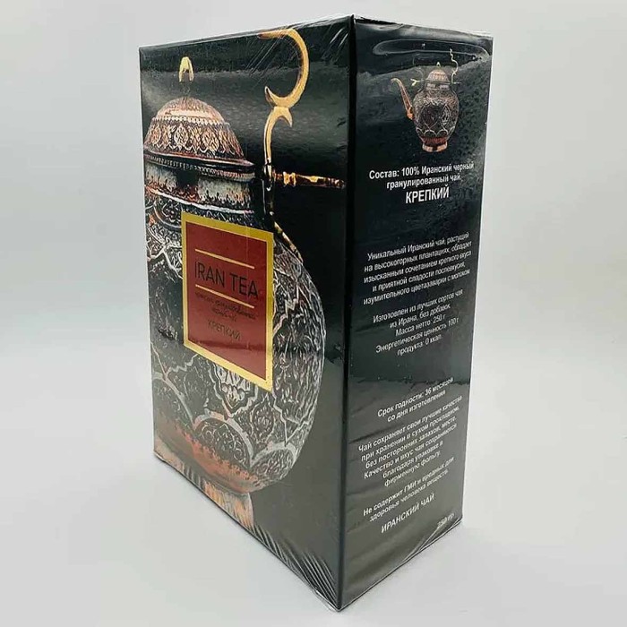 Чай Iran Tea Иранский крепкий черный гранул 250гр к/у